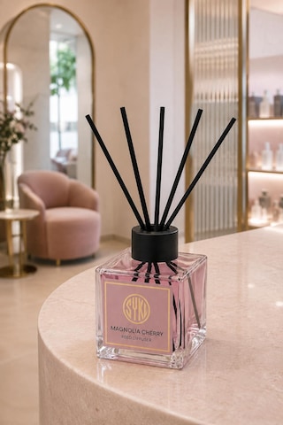 Premium Çubuklu Oda Kokusu 100 Ml Cam Şişe Reed Diffuser Manolya
