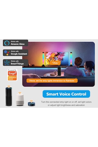 Cbtx Sal006bs 2 Adet Yaratıcı Pick Up Ritim Işık Seti Akıllı Rgbıc Işık Çubuğu