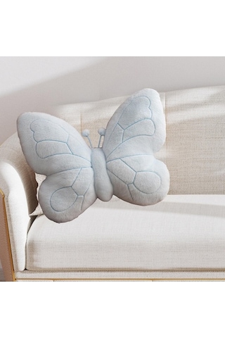 Fastbuy İyileştirilmiş Suntek Kelebek Şeklinde Mavi Yastık Hediyesi, Rahatlatıcı Ve Sevimli Yatak Eşyaları İçin İдеal Mavi