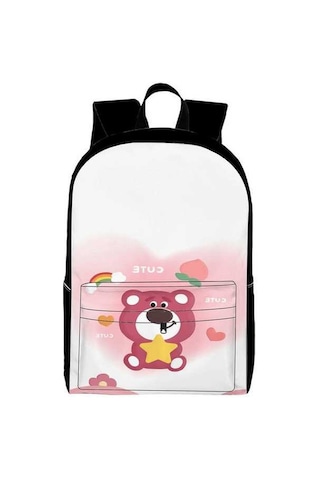 Trendooze Ve Siyah Siyah Sırt Seyahat, Organizasyon Kılıfı Kawaii Karikatür, İş, İle Gençler, Dizüstü Çoklu Çantası, Bölmeleri Bilgisayar Abd18 15.6 Dz Siyah