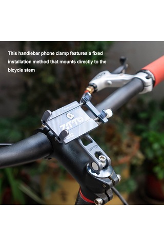 Qingmipy Alüminyum Bisiklet Telefon Tutucu, 5-10cm Genişliğindeki Cihazlar İçin, Siyah, Dağ Bisikleti Ve Bisikletler İçin Dayanıklı Tutucu