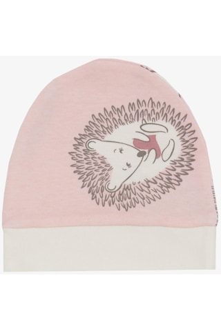 Breeze Yenidoğan Bebek Şapkası Sevimli Kirpi Desenli Pembe - Pembe