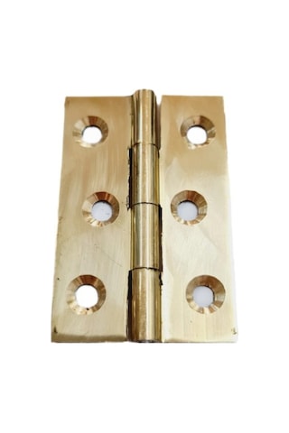 Pirinç Sabit Yaprak Menteşe 60x40x2 Mm 6 Cm Dekoratif Menteşe / 5 Adet