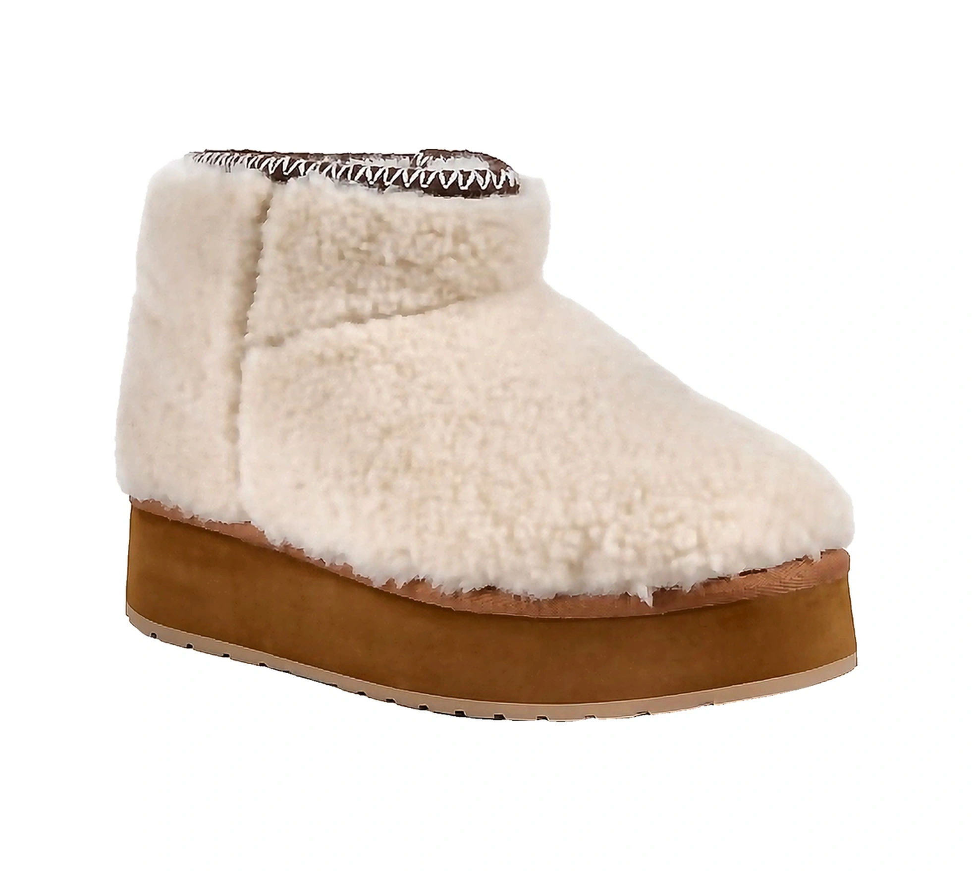 Emu Australia Emu Australia Stinger Micro Flatform Teddy Kadın Beyaz Bot 6114 Beyaz