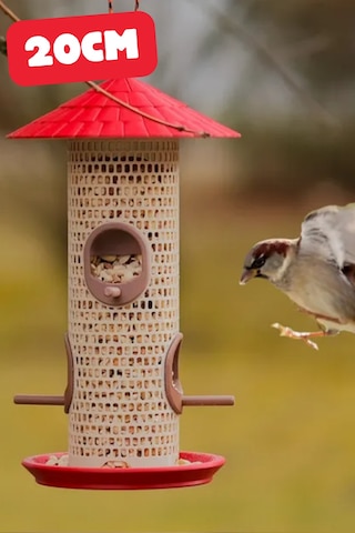 Klasik Kuş Yemliği Bahçe Ve Balkon Kuş Besleme Aparatı Dekoratif Dış Mekân Kuş Yemliği