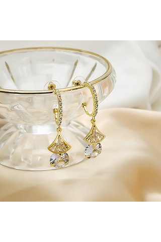 Samdoo Moda Küçük Küpeler - Şık Yıldız Desenli Kristal Ohrringe - Unik Stili Gösterin - E3848 Diğer