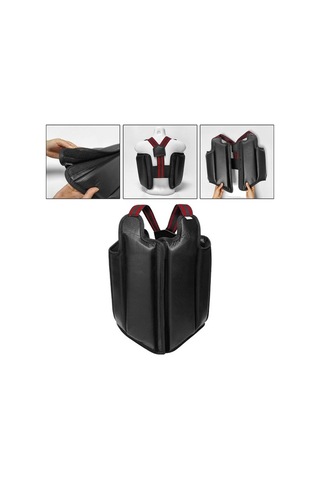 Pazly Suntek Profesyonel Karate Göğüs Koruyucu Mma Muay Thai L Siyah Siyah