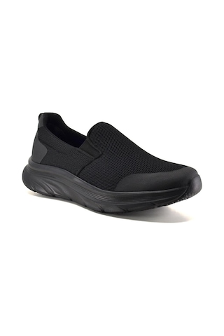 King Paolo D1114 Hıgh Step Erkek Ayakkabı Tekstil Spor Ayakkabı-Siyah