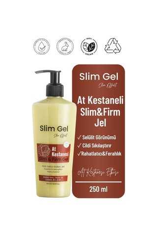 At Kestaneli Sıkılaştırıcı Selülit Karşıtı İncelmeye Destek Rahatlatıcı Slım & Fırm Jel