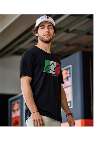 Alpinestars Global Csf Tişört Siyah Beyaz Yeşil