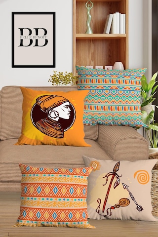 Belle Benoit Baskılı Runner & Koltuk Kırlent Kılıfı Set Desen47