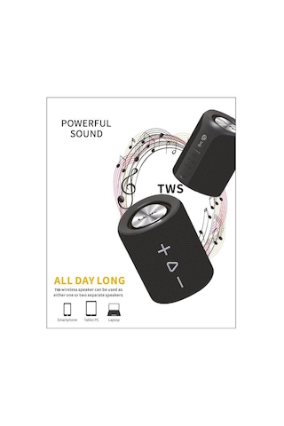 Linktech T120 Tws Kablosuz Hoparlör (Çift Iki Parça) Usb/Sd/Bt/Au