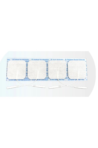 Tens Elektrod Pedi 5x5 Cm Kablolu 4lü Paket 10 Adet