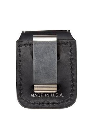 Zippo Hakiki Deri Çakmak Kılıfı Siyah