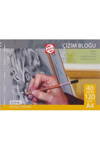 Çizim Ve Resim Bloğu 120 Gr - A34 - 40 Yaprak Spiralli