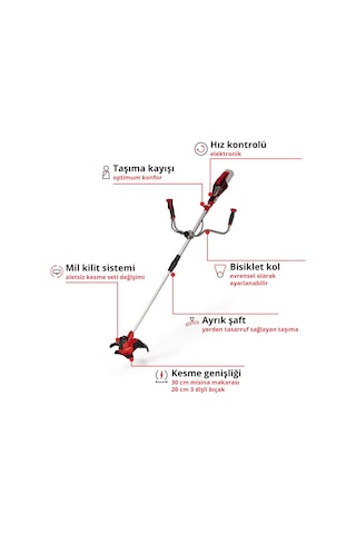 Einhell AGILLO 18/200 - Solo Akülü Çalı Tırpanı - 3411310