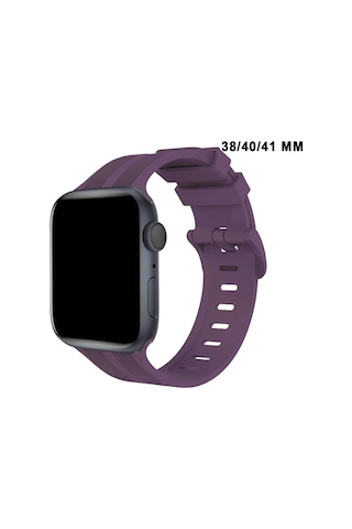 Apple Watch Uyumlu Watch 3 4 5 6 7 8 9 Se Serileri 38 40 41mm Kordon Kayış Silikon Mt86