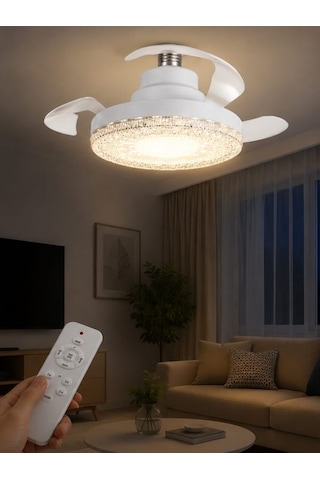 Hiva Hv-501 Gizli Pervaneli Led Ampul-tavan Vantilatörü