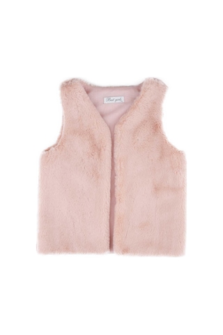 Best Kids Kız Çocuk Kürk Detaylı Yelek 001