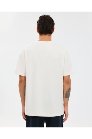 Skechers M Relaxed Fıt T-shirt Erkek Beyaz Tshirt S2610136-3855