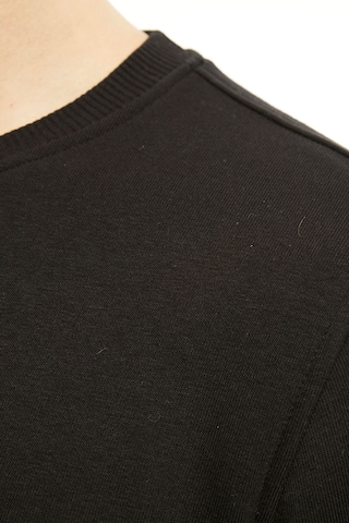 Uniprom Sweatshirt Bisiklet Yaka Içi Polarlı 3 Iplik Pamuklu Normal Kesim Erkek Siyah