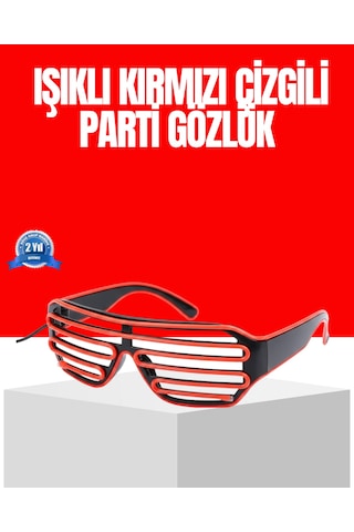 Dikkat Çeken Tasarımlı Led Işıklı Eğlence Gözlüğü