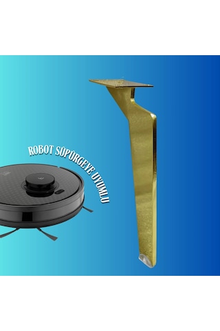 20 Cm Metal Tabanca Ayak Koltuk Ayağı Mobilya Ayağı Ünite Ayağı Konsol Ayağı Puf Berjer Ayağı Gold