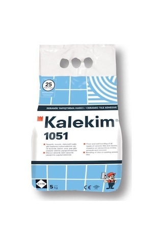 Kalekim 1051 Seramik Yapıştırma Harcı 5 KG Kalekim 1051 Seramik Yapıştırma Harcı 5 KG