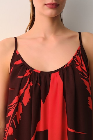 Suwen Spring Plaj Elbisesi Sba26100p95 Kırmızı