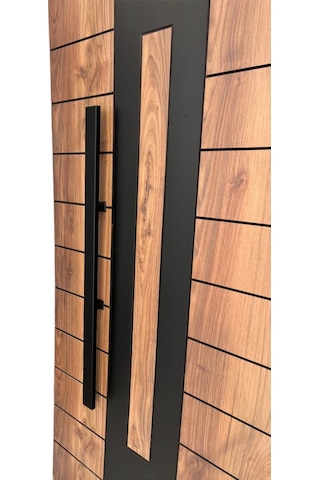 Homdep Çelik Kapı Çekme Kolu Tutma Kolu Dikdörtgen Model Renk Siyah 90cm