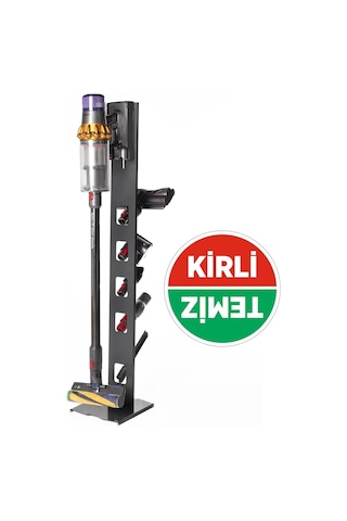 Thorqtech Dyson Uyumlu Dikey Süpürge Standı 3 Farklı Renk V15 - V12 - V11 - V10 - V8 Modellere Uyumlu Antrasit Diğer