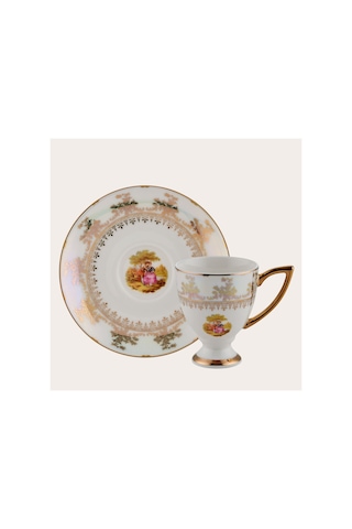 Wınterlıng Porzellan 23064-4 Lady Pearl 6'lı Kahve Fincanı Çok Renkli