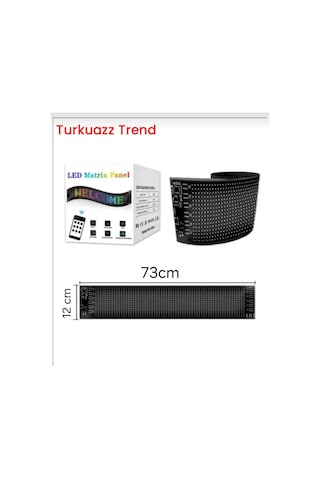 Wearfitpro Matrix Led Panel Dijital Ekran Yazı Ve Animasyon Eklenebilen Telefon Kontrollü Yapışkanlı S16128 Led