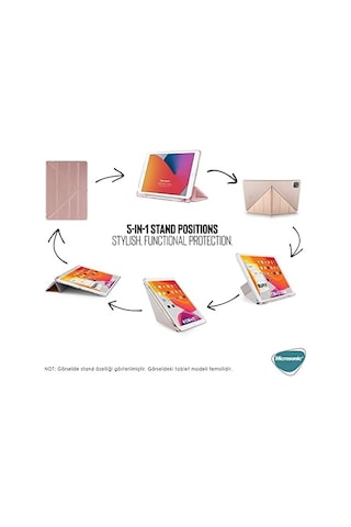 Galaxy Tab A9 Plus Kılıf Origami Pencil Kırmızı Galaxy Tab A9 Plus İle Uyumlu Kılıf - Kırmızı