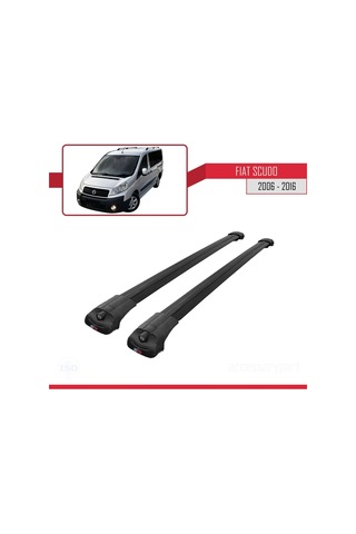 Fiat Scudo 2006-2016 Arası İle Uyumlu Ace-1 Ara Atkı Tavan Barı Siyah