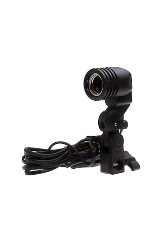 Folinda Fotoğrafçılık Ve Canlı Yayın Işık Ayracı - E27 Ampul Başı, 50cm/200cm Seçenekli Tripod Siyah, L6568-l6575 İle Uyumlu