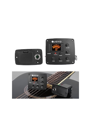 Joyo Je-305 Akustik Gitar Piezo Pikap Preamp 4-band Siyah
