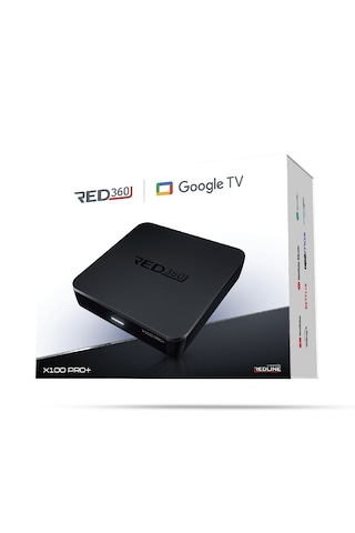 RED360 X100 Pro Google TV Box + 12 Aylık D-Smart GO