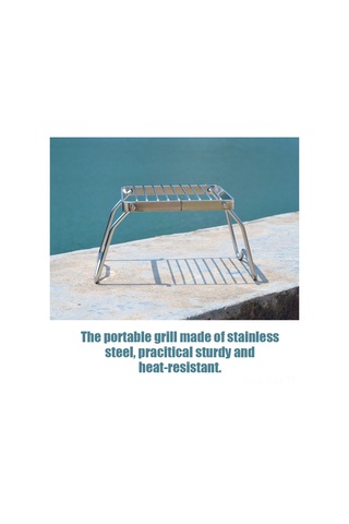 Jeehugo Taşınabilir Çelik Çadır Mangal Rafı - Katlanabilir, Isıya Dayanıklı, Piknik Ve Kamp İçin Küçük Boy Bbq Sistemi Çok Renkli