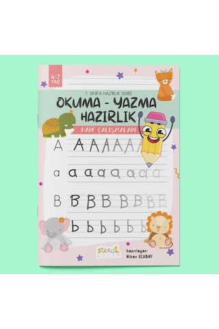 1. Sınıfa Hazırlık Serisi Okuma - Yazma Hazırlık Harf Çalışmaları Aktivite Kitabı