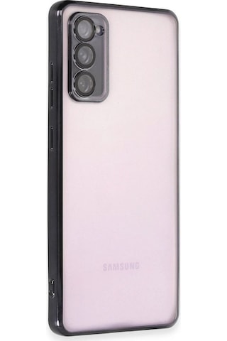 Tedar Samsung Galaxy Uyumlu S20 Fe Kılıf Razer Lensli Silikon - Siyah Najmaddin standart