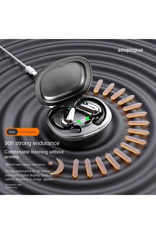 Asılı Kulak Tipi Bluetooth Kulaklık Kablosuz Kemiksiz İletim Gürültü Azaltma Açık Ve Kulağa Girilemiyor Yeni Koşu Spor Kulaklıkları