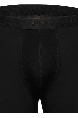 Weweus Siyah 3'lü Micro Modal Premium Erkek Uzun Boxer 14193 Siyah