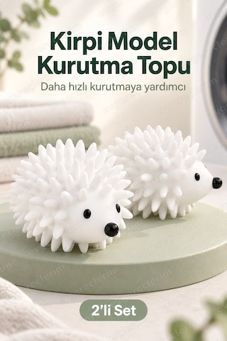 Çamaşır Kurutma Topu Tüy Toplayıcı Ve Kırışık Önleyici Beyaz