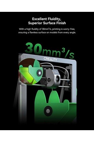 Creality Ender Fast Pla 1,75 Mm, 3d Yazıcı 300 Mm/sn' Kadar Yüksek , Geri Dönüştürülebilir Karton Makara, Çoğu 3d Yazıcıya Uygun - 1 2,2 Lb Yeşil Sku: Smg8690010093806