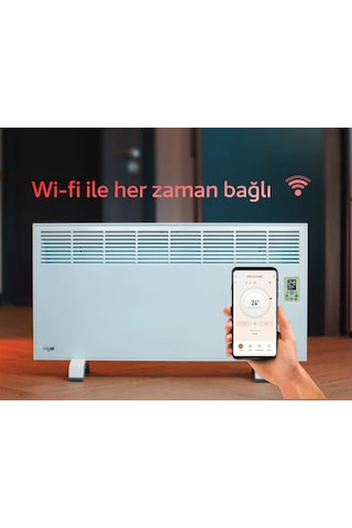 İvigo EPK4590W25B 2500 W Wi-Fi Uzaktan Erişimli Konvektör Isıtıcı Beyaz