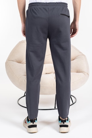 Mutlu City Double Face Kumaş Basic Düz Model Rahat Kalıp Pantolon Kesim Trend Erkek Eşofman Altı-2990-füme Füme