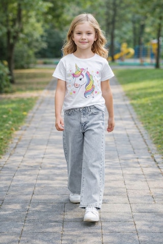 Cedy Denim Cedy Denım Yüksek Kalite Kız Çocuk Yüksek Bel %100 Cotton Palazzo Jean Pantolon Kar Yıkama