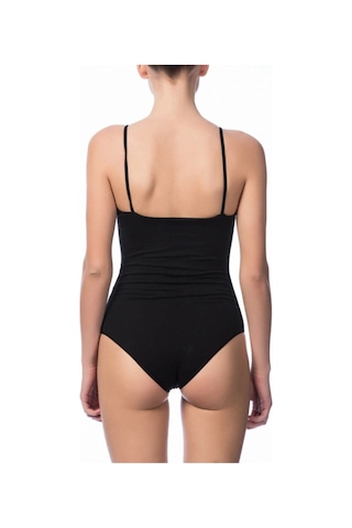 NBB Kadın Siyah Ince Askılı Çıtçıtlı Body 2935 001
