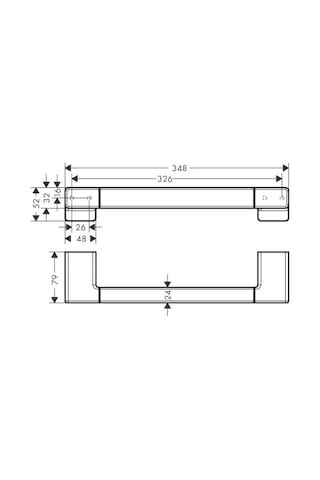 Hansgrohe Addstoıs Tutamak 34.8 Cm Satın Sıyah 41744670 Siyah